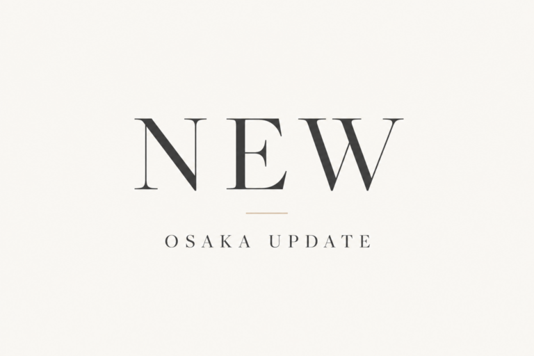 大阪エリア更新のお知らせ