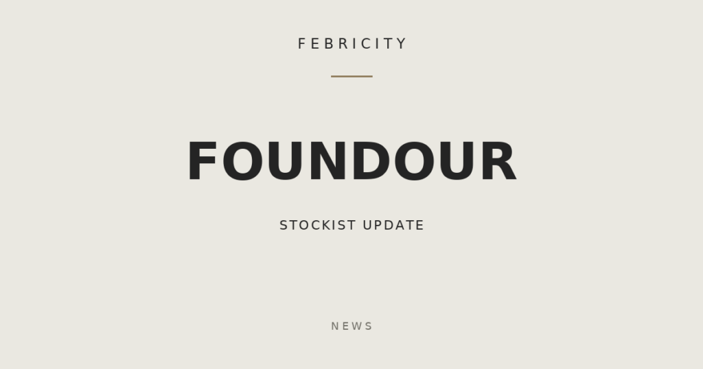 FOUNDOUR 取扱店舗情報の更新